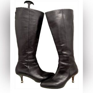 Coach Elegant Black Heeled Boots